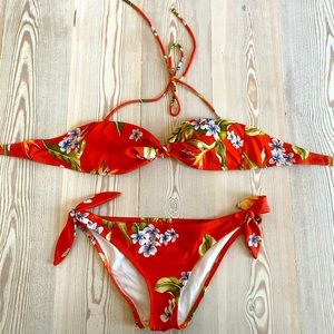 Hawaiian two piece bathing suit